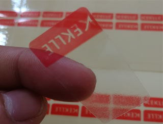 Self-adhesive label